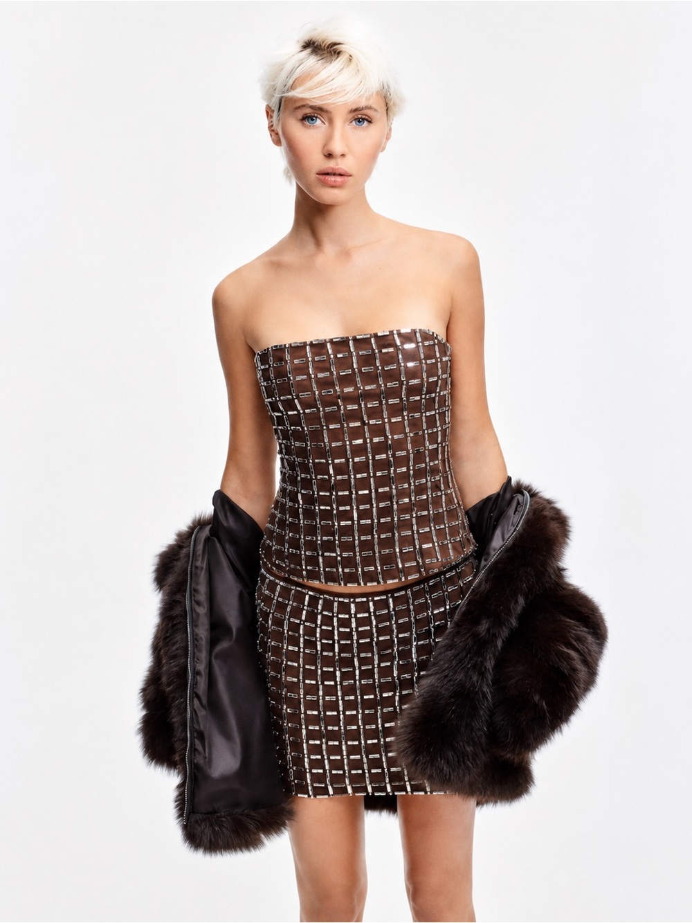VIRAL NEW ZARA  LUXURY SPARKLING SKIRT SIZE S 
🚨FINAL PRICE NO DISCOUNT